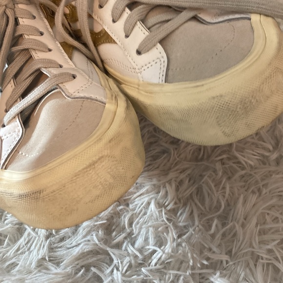 Straye Logan Men Sz 8.5 Women Sz 10 Flame Sneaker Cream Heater Skateboarding - Picture 7 of 10